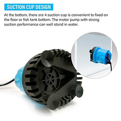 Qpets® 1800LH Submersible Water Fountain Pump Mini 25W Aquarium Air for Pond Power Large Circulation with Suction Cup Bottom Fish Garden 3 PCS Qpets® 1800LH Submersible Water Fountain Pump Mini 25W Aquarium Air for Pond Power Large Circulation with Suction Cup Bottom Fish Garden 3 PCS